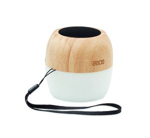 GiftRetail MO6385 - CLEVELAND Haut-parleur sans fil en bambou Wood