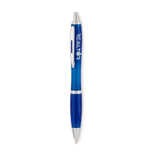 GiftRetail MO6409 - RIO RPET Stylo à bille en RPET Transparent Blue