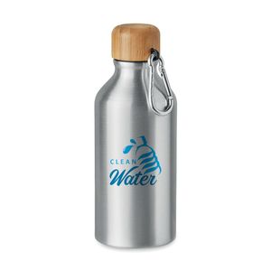 GiftRetail MO6490 - AMEL Bouteille en aluminium 400 ml matt silver