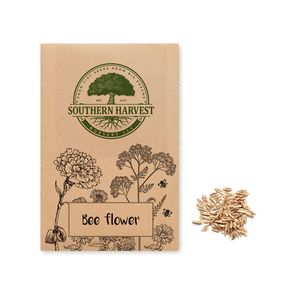 GiftRetail MO6501 - SEEDLOPEBEE graines de mélange de fleurs Beige