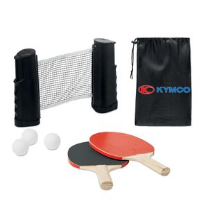 GiftRetail MO6517 - PING PONG Set de tennis de table Noir
