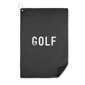 GiftRetail MO6526 - TOWGO Serviette de golf en RPET Noir