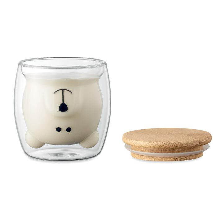 GiftRetail MO6564 - SMILE Tasse en verre double paroi