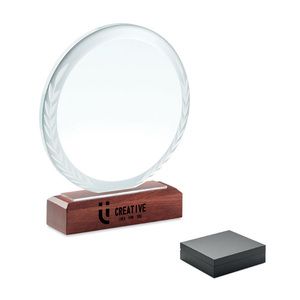 GiftRetail MO6586 - KEEN Plaque trophée ronde Brun