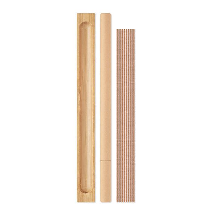 GiftRetail MO6641 - XIANG Set d'encens en bambou