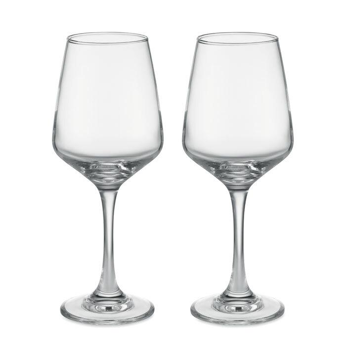 GiftRetail MO6643 - CHEERS Ensemble de 2 verres à vin