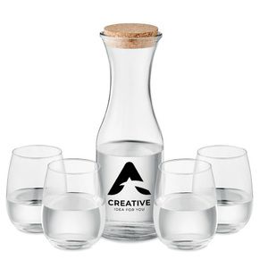 GiftRetail MO6656 - PICCADILLY Set de boisson en verre recyclé Transparent