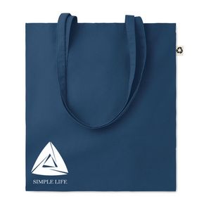 GiftRetail MO6674 - ZOCO COLOUR Sac  shopping  en coton recyclé Bleu