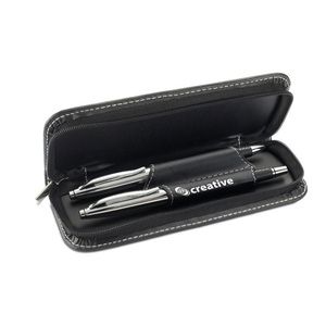 GiftRetail MO7475 - BALTIMORE Parure stylos roller/bille Noir