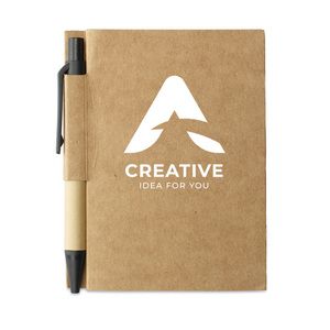 GiftRetail MO7626 - CARTOPAD Bloc-notes a/ mini-stylo rec. Noir