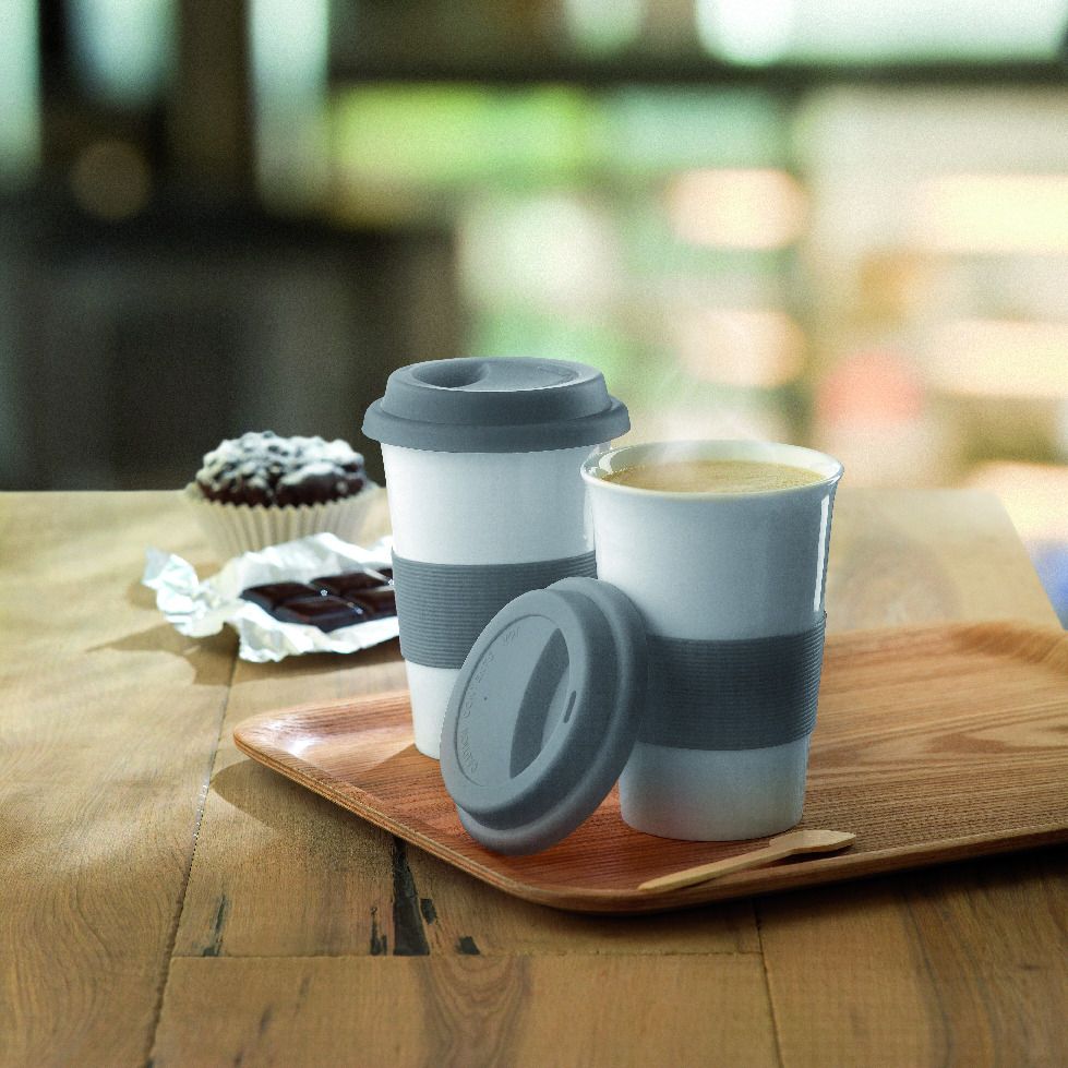 GiftRetail MO7683 - TRIBECA Mug céramique avec silicone