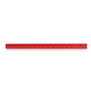 GiftRetail MO8686 - MADEROS Crayon de charpentier Rouge