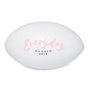 GiftRetail MO8687 - MADERA Anti-stress ballon de rugby Blanc