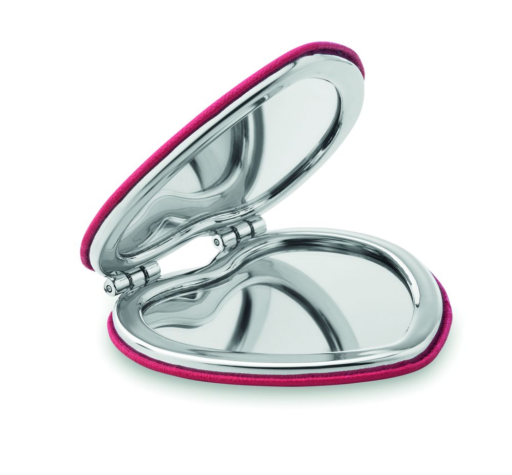 GiftRetail MO8980 - GLOW HEART Miroir en cœur, en PU