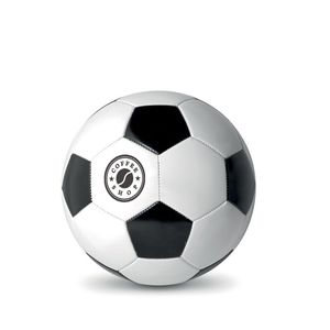 GiftRetail MO9007 - SOCCER Ballon de foot en PVC 21.5cm Blanc/Noir