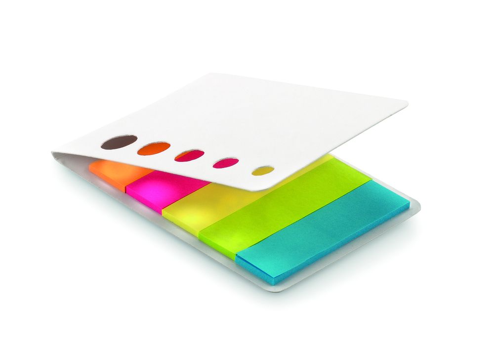 GiftRetail MO9036 - MEMOSTICKY Marqueurs adhésifs 5 couleurs