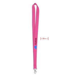 GiftRetail MO9058 - SIMPLE LANY Tour de cou  20 mm Fuchsia