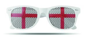 GiftRetail MO9275 - FLAG FUN Lunettes de supporter Ivory