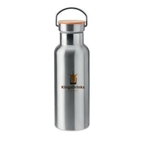 GiftRetail MO9431 - HELSINKI Flacon double paroi 500 ml matt silver