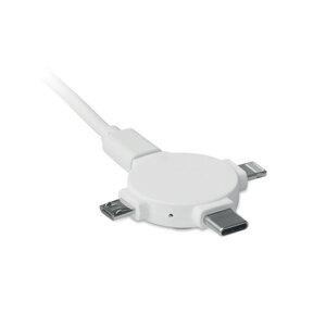 GiftRetail MO9654 - LIGO CABLE Câble avec adaptateur  3 en 1