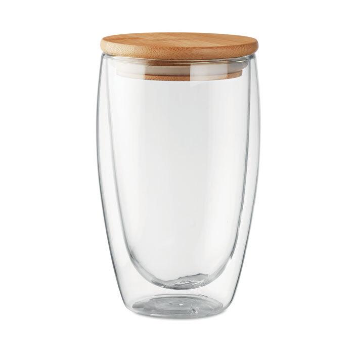 GiftRetail MO9721 - TIRANA LARGE Verre double paroi 450 ml