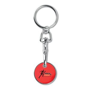 GiftRetail MO9748 - TOKENRING Porte-clés (€ uro) Rouge