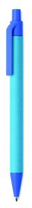GiftRetail MO9830 - CARTOON COLOURED Stylo à bille en papier/maïs Bleu