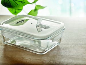 GiftRetail MO9923 - PRAGA LUNCHBOX Lunchbox en verre 900ml Transparent