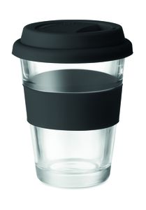 GiftRetail MO9992 - ASTOGLASS Gobelet en verre 350 ml Noir
