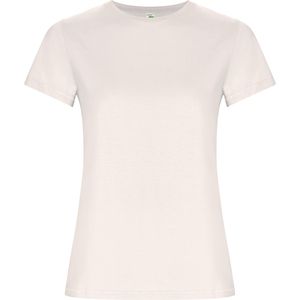 Roly CA6696 - GOLDEN WOMAN T-shirt manches courtes ceintré en coton biologique Vintage White
