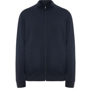 Roly CQ6439 - ULAN Sweat  avec encolure montante et zip au ton Navy Blue