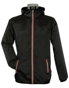 Barents SPEED - Coupe-Vent Zip Tricolore Noir