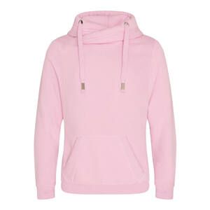 AWDIS JUST HOODS JH021 - Sweat Col Croisé Baby Pink