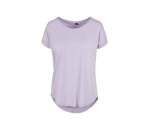 BUILD YOUR BRAND BY036 - T-shirt femme au dos rallongé Lilac