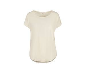 BUILD YOUR BRAND BY036 - T-shirt femme au dos rallongé White/ Sand