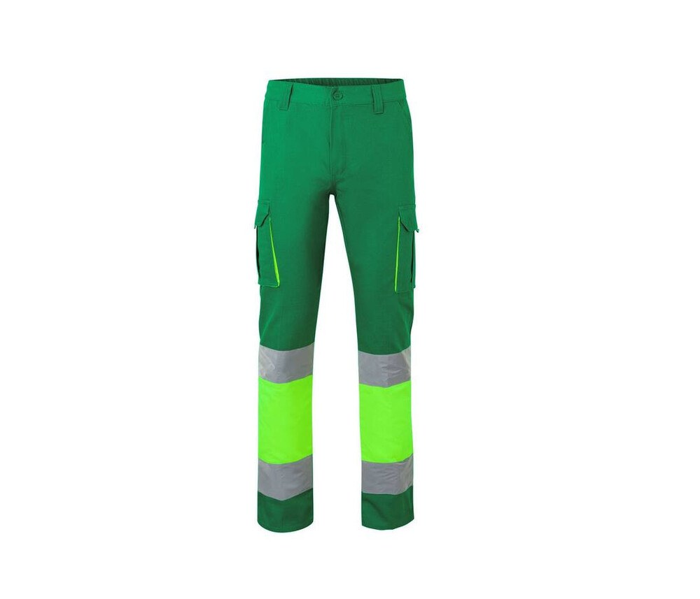 VELILLA V3030 - Pantalon Multipoches Bicolore Haute Visibilité