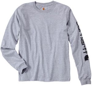 Carhartt CAREK231 - T-shirt Logo manches longues Heather Grey