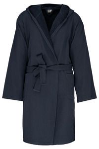 Kariban K140 - Peignoir de bain à capuche Bio Navy