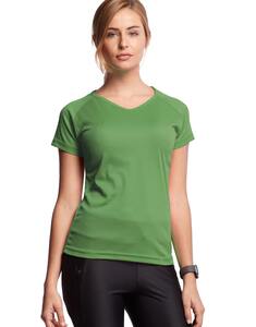 Mustaghata GAZELLE - T-Shirt Running Femme 125 g/m² VERT PRE