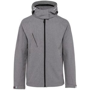 Kariban K414 - VESTE SOFTSHELL À CAPUCHE FEMME Marl Grey