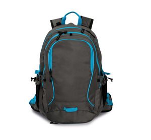 Kimood KI0172 - Sac à dos Loisir avec porte casque Light Titanium / Tropical Blue