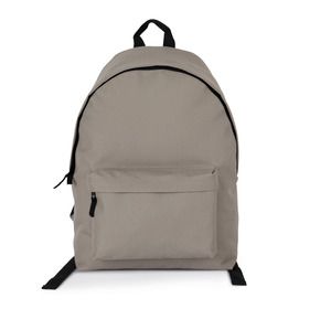 Kimood KI0184 - Sac à dos casual recyclé avec poche frontale Taupe