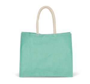 Kimood KI0219 - SAC DE PLAGE EN JUTE Ice Mint