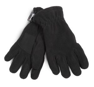 K-up KP887 - Gants recyclés en micropolaire et Thinsulate™ Black