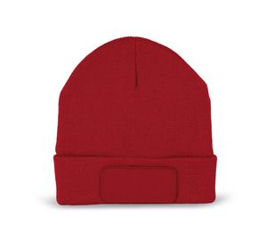 K-up KP894 - Bonnet avec patch et doublure Thinsulate™ Red