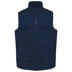 WK. Designed To Work WK607 - Gilet polycoton multipoches rembourré unisexe