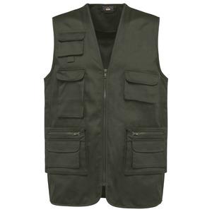 WK. Designed To Work WK609 - Gilet polycoton multipoches doublé unisexe