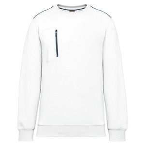 WK. Designed To Work WK403 - Sweat-shirt DayToDay zip poche contrasté unisexe