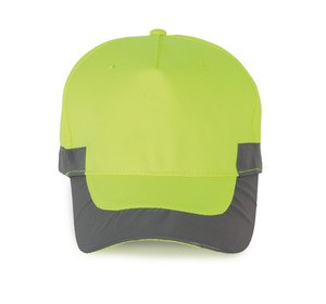 WK. Designed To Work WKP123 - Casquette néon - 5 panneaux Fluorescent Yellow