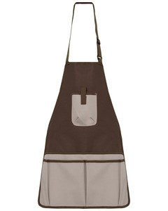 WK. Designed To Work WK840 - Tablier de jardinier imperméable écoresponsable unisexe Chocolate / Beige